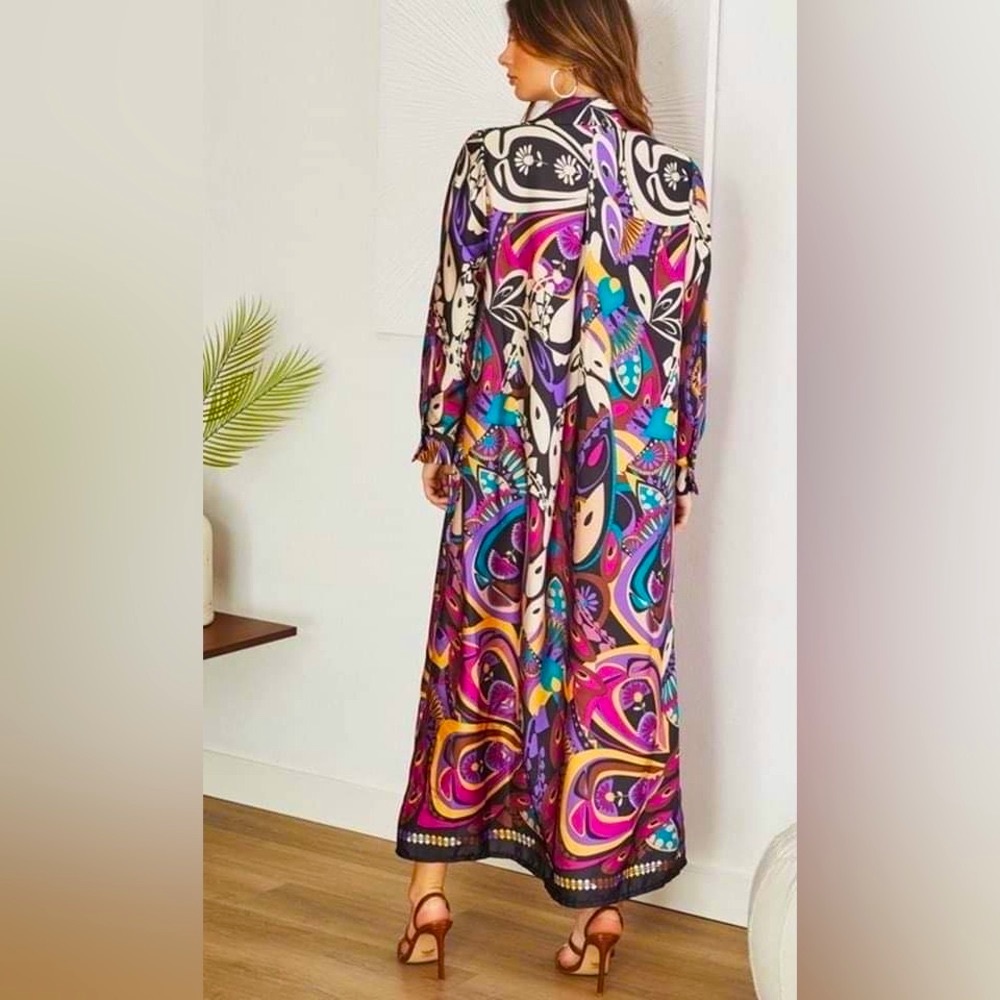 Colorful Long Dress - Picture 2 of 2